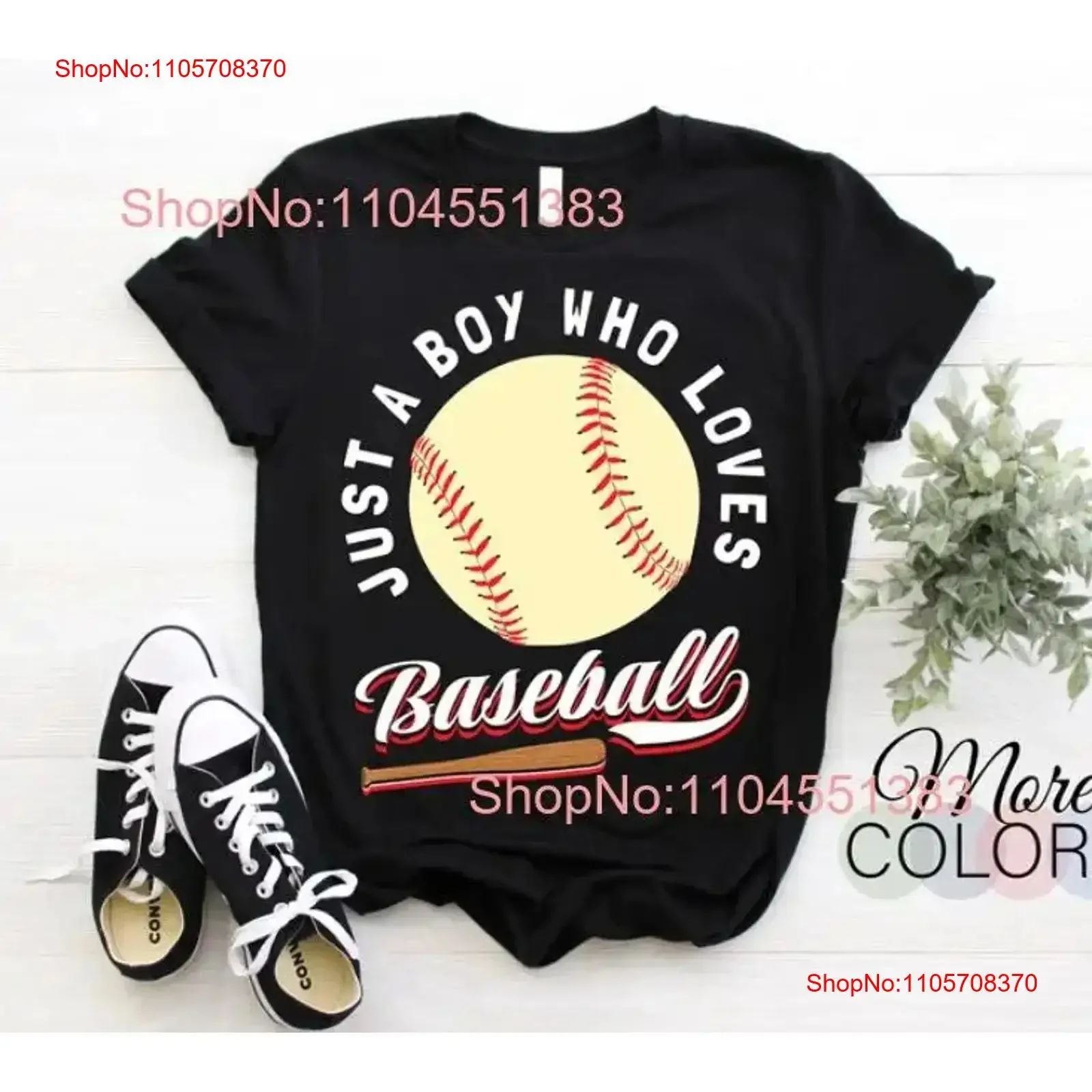 New T Shirt Just A Boy Who Loves Baseball Player For Game S vintage Washed Versatile Breathable designer clothes homme Soft