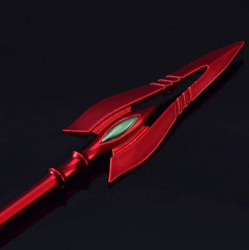 Evangelion Anime Cassius\' Gun Action Figure Model Metal Ornaments Spear of Longinus 22cm Cartoon Keychain Accessories Toys Gift