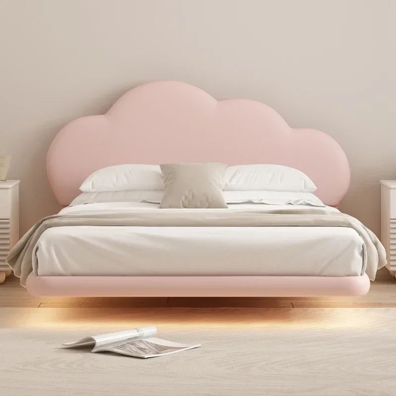 Children's furniture suspended bed Girl princess bed Children's room  single  Cloud