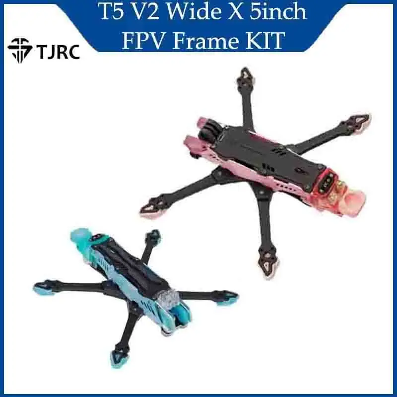 

TJRC T5 V2 Wide X 5inch FPV Frame KIT for O4 Pro/O3 Air Unit Digital VTX RC Racing Freestyle Drone 4.9-5.2inches(MAX) 2025 New