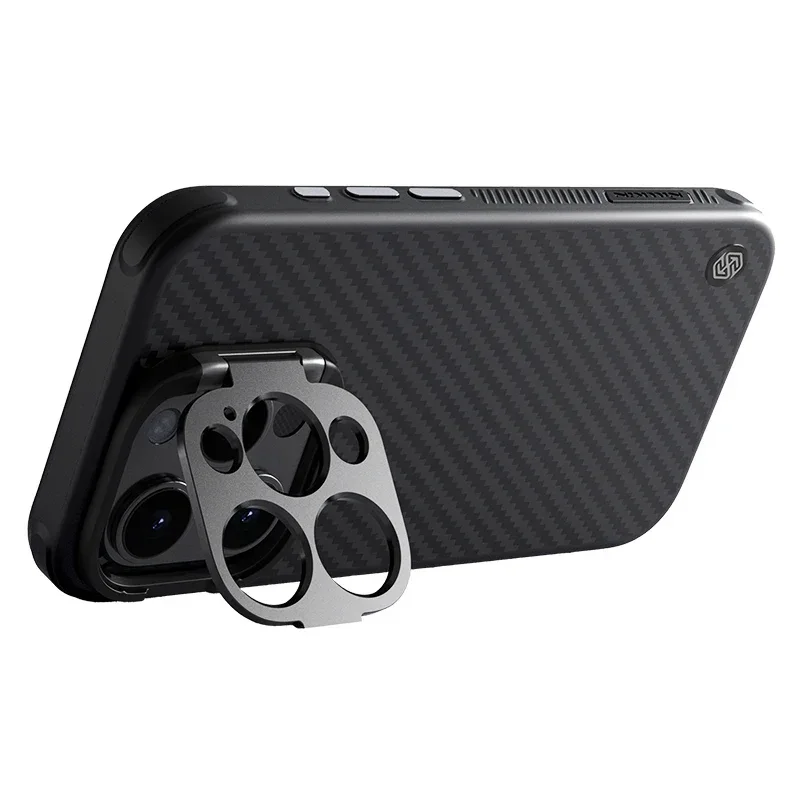 

NILLKIN Magnet Aramid Carbon Fiber iPhone Case with Camera Protector For iPhone 16/15 pro Max/16Pro/15Pro/i14/i15 Magsafe/MacSaf
