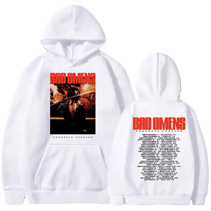 America Rock Band Bad Omens hoodie Gothic Vintage Punk New in sweatshirts men's Fashion oversized streetwear Graphic pullover