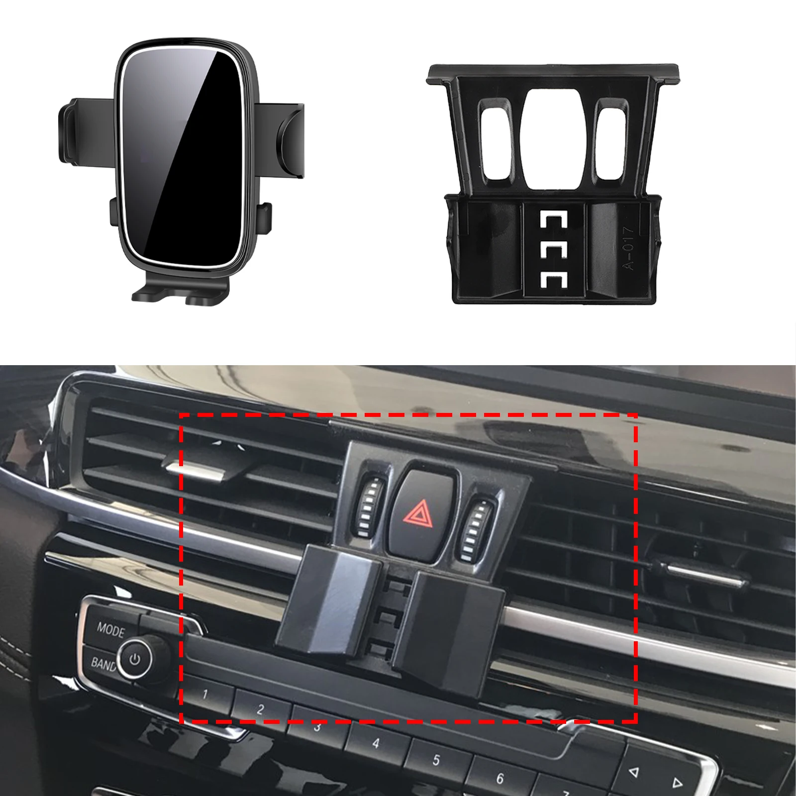 

Подходит для BMW X1 X2 F48 F49 F39 2016-2021 гг. ​ ​ Индивидуальный держатель для телефона, основание экрана приборной панели, без дрели, автомобиль ​ ​ аксессуары