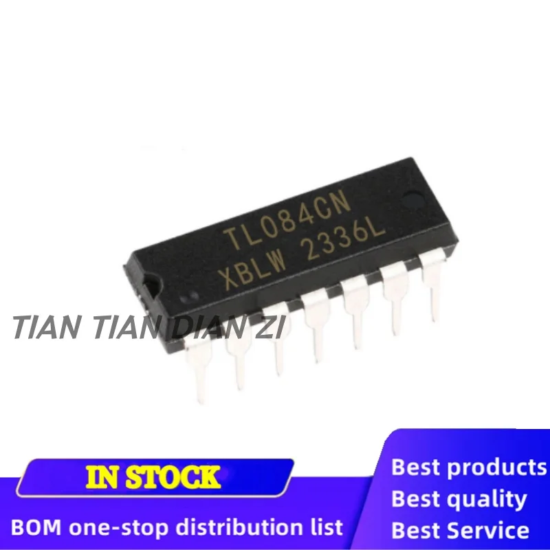 10pcs/lot TL084CN TL084 DIP-14 ic chips in stock