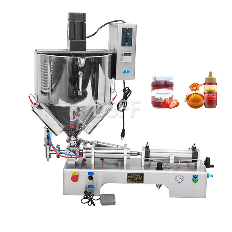 Полуавтоматическая концентрированная машина для наполнения сиропом и меда с одной головкой, машина для упаковки арахисового масла, томатного соуса, масла Полуавтоматическая концентрированная машина для наполнения сиропом и меда с одной головкой, машина для упаковки арахисового масла, томатного соуса, масла