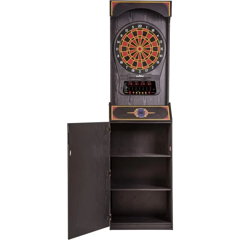 Cricket Pro 650 Standing Electronic Dartboards with 24 Games,132 Variations,and 6 Soft-Tip Darts Included Convenient and durable