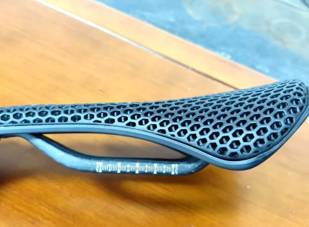 3D Printed Carbon Fiber Bike Saddle, UltraLight Waterproof, Breathable Gel Comfort for Road Bicycles, Cycling Seat Cushion view 6