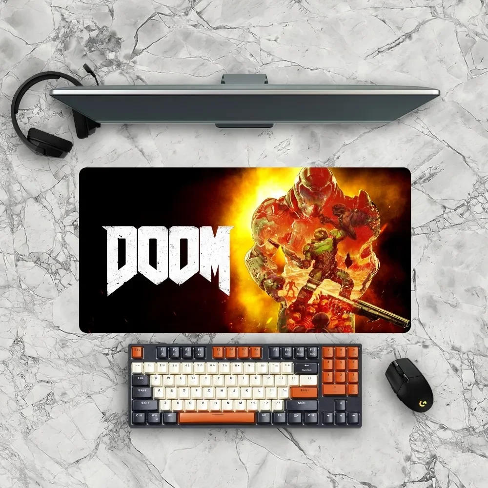 Game D-Dooms Mousepad Gamer Mouse Pad Size For Office Long Table Mat