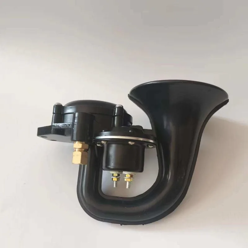 12V 24V Snail Air Horn Kit, Super Loud Non-piercing Truck Trailer Air Horn Siren for Heavy Duty Vehicle