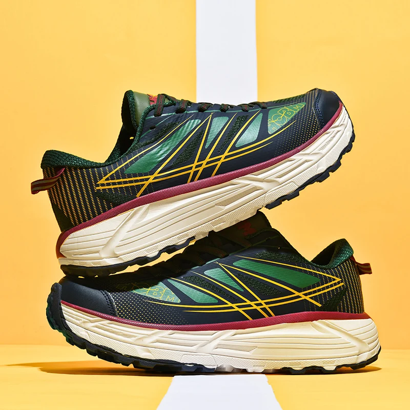 

High Quality Absorb Shock Men Running Shoes Lightweight Outdoor Sports Men's Walking Sneakers Breathable Platform Man Trainers