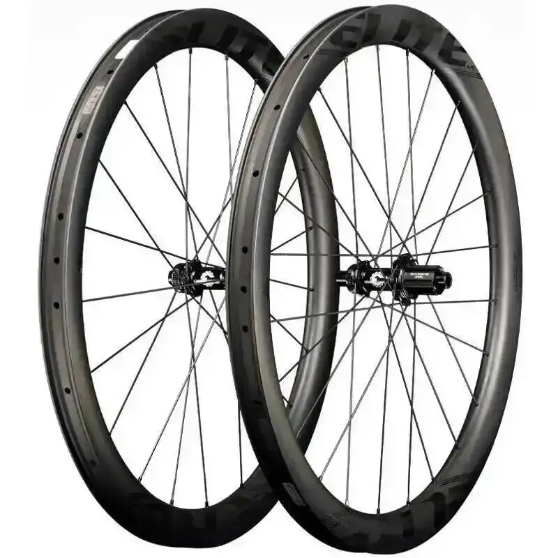 AliExpress ELITEWHEELS ENT GRAVEL 2.0 UD Matte Raw Carbon Gravel Wheelset 28mm Inner Width Tubeless Ready 4-Pawl POE 120 Ratchet Hub