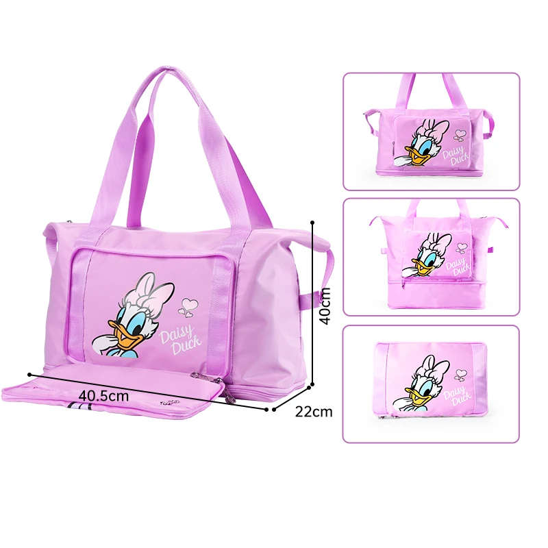 Disney Lisence Travel Bag Large Capacity,Foldable,High Aesthetics,Dry Wet Separation Bag