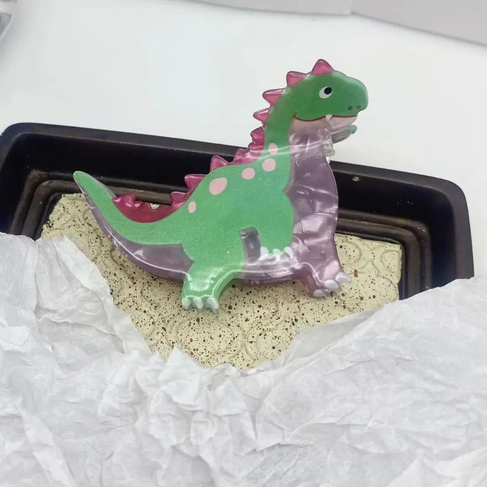 لطيف الاكريليك ديناصور مخلب شعر الكرتون مضحك الحرباء كراب مقاطع الشعر ذيل حصان حامل للنساء الفتيات إكسسوارات الشعر