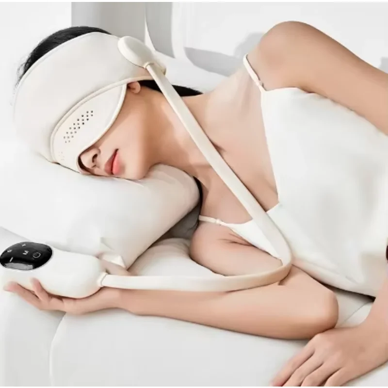 

2024 Head And Eye Intagrated Massager Head Tool Product Electric Heat Air Pressure Vibrating Helmet Head Scalp Massager