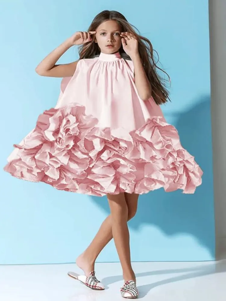 Summer New High Quality Flower Girl Dresses Baby Girl Clothes Brithday Party Prom Dresses A3915 Vestidos