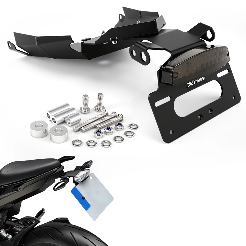 

Fit For BMW F900R F900XR 2020 2021 2022 2023 2024 Motorcycle License Plate Holder Bracket Rear Tail Tidy Fender Eliminator kit