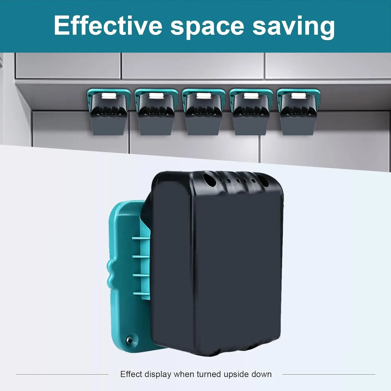 1–10 Stück Batteriehalter-Wandhalterung für 18 V Makita BL1840 BL1830, Batteriehalterung für Batteriespeicher für Lager, Fabrik, LKW – Detail 5