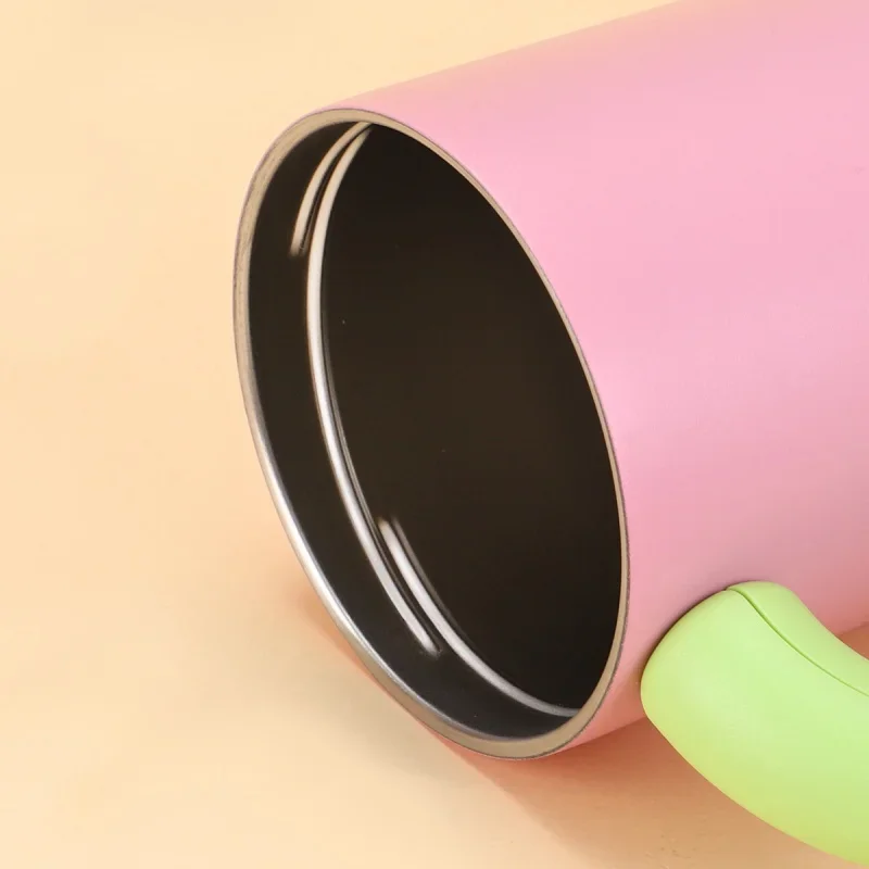 40 унций, соломенная изолированная чашка для льда из нержавеющей стали 304, термокружка большой емкости, стакан с ручкой, стильная изолированная кофейная чашка