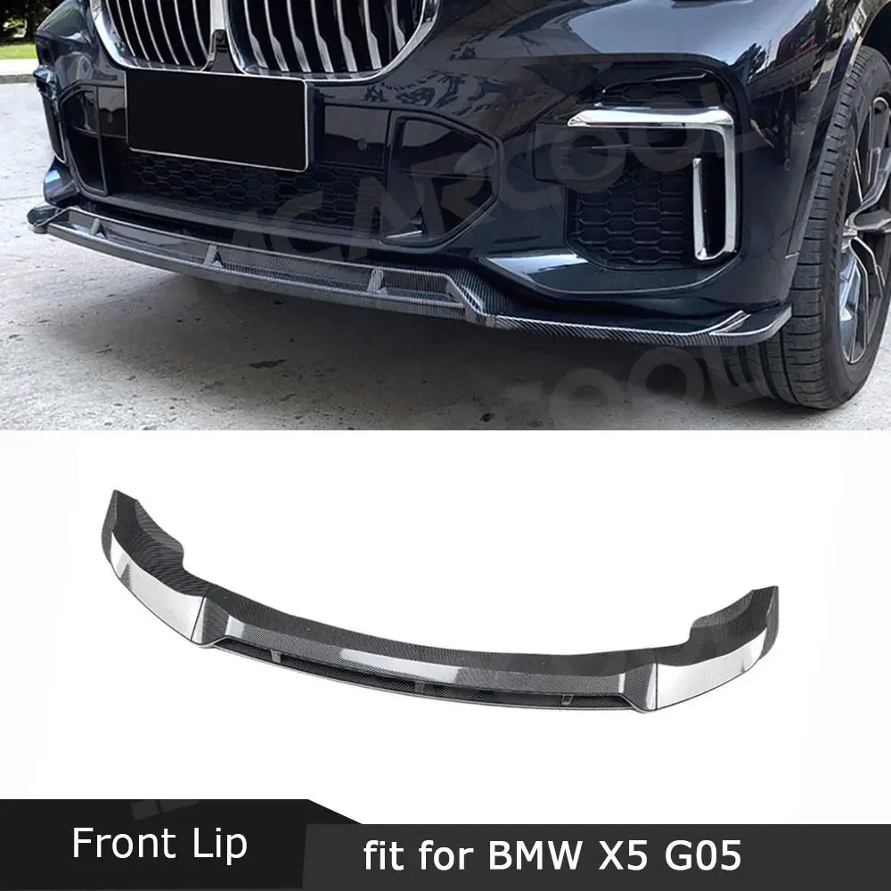 

JMCARCOOL Car Front Bumper Lip Spoiler Splitter Car Bodykits for BMW X5 G05 M Sport 2019 + ABS Carbon Look 3PCS Car Styling