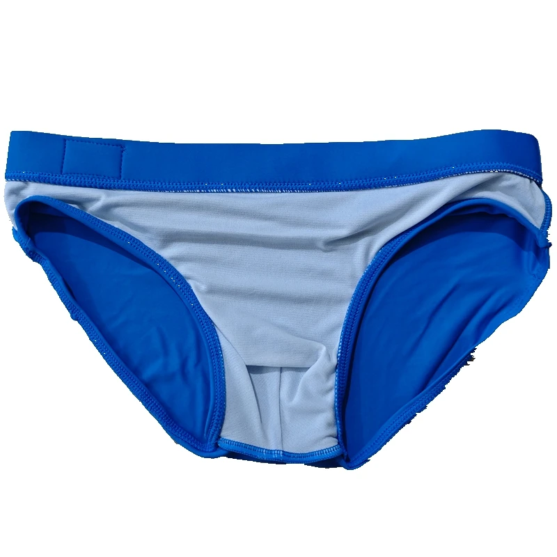 Pure blue men's briefs, fashionable and simple men's swimming trunks, comfortable and skin-friendly underpants