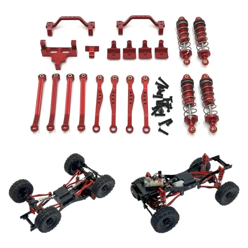 

Metal Upgrade Tie Rod/Shock Absorber/Servo Pull Rod Seat For WPL 1/16 C64 Toyota Hilux C74-1 JA11 Jimny RC Car Parts