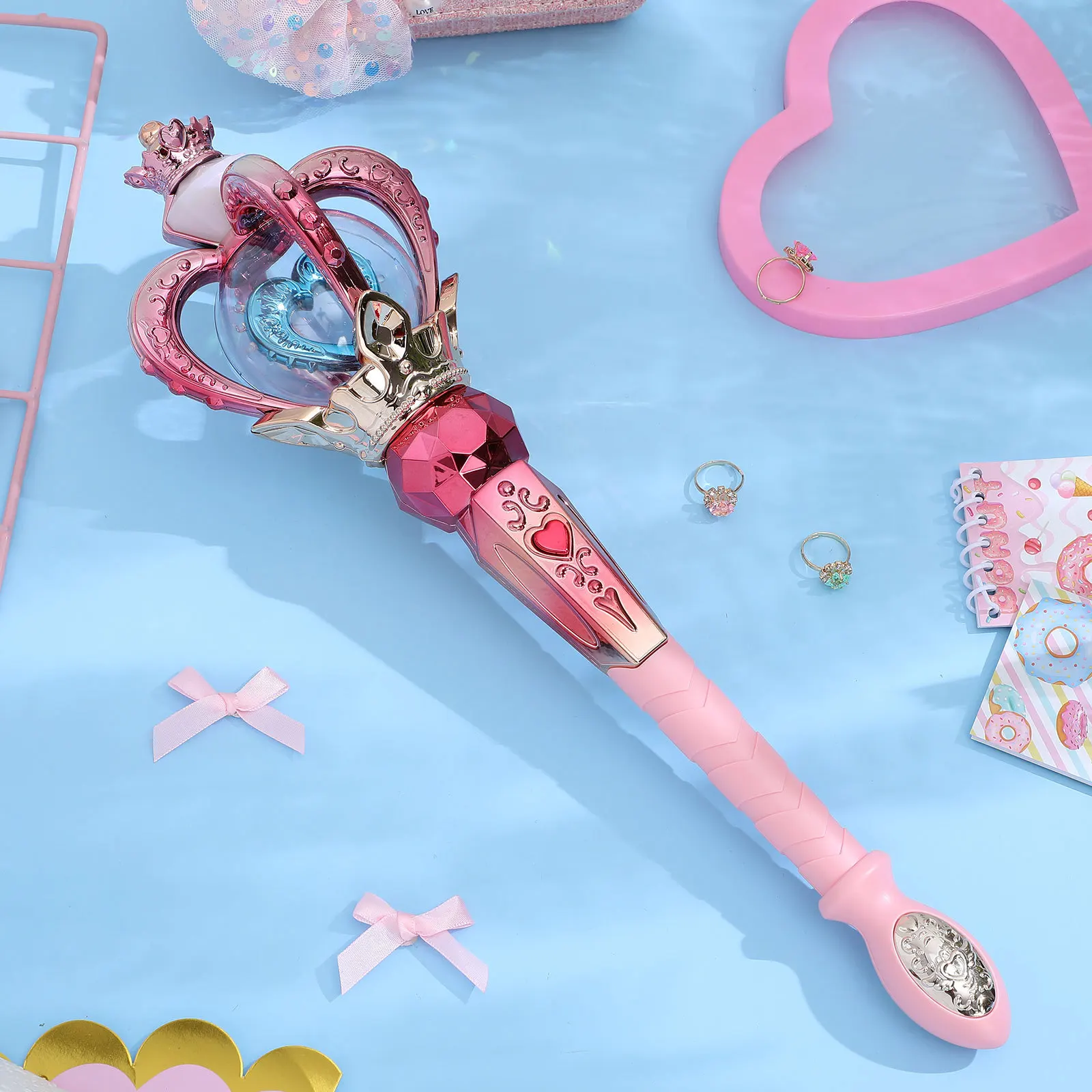 Prinses Wand Roterende Muziek Kinderen Verjaardag Podium Familie Entertainment Fee Plezier Halloween Bubble