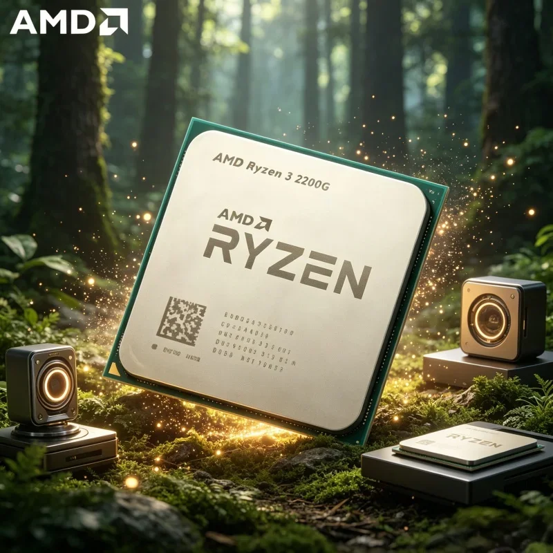 

AMD AM4 Socket Desktop CPU AMD Ryzen 3 2200G 4-Core 4-Thread 3.5GHz Unlocked Gaming Processor For DIY PC Assembly