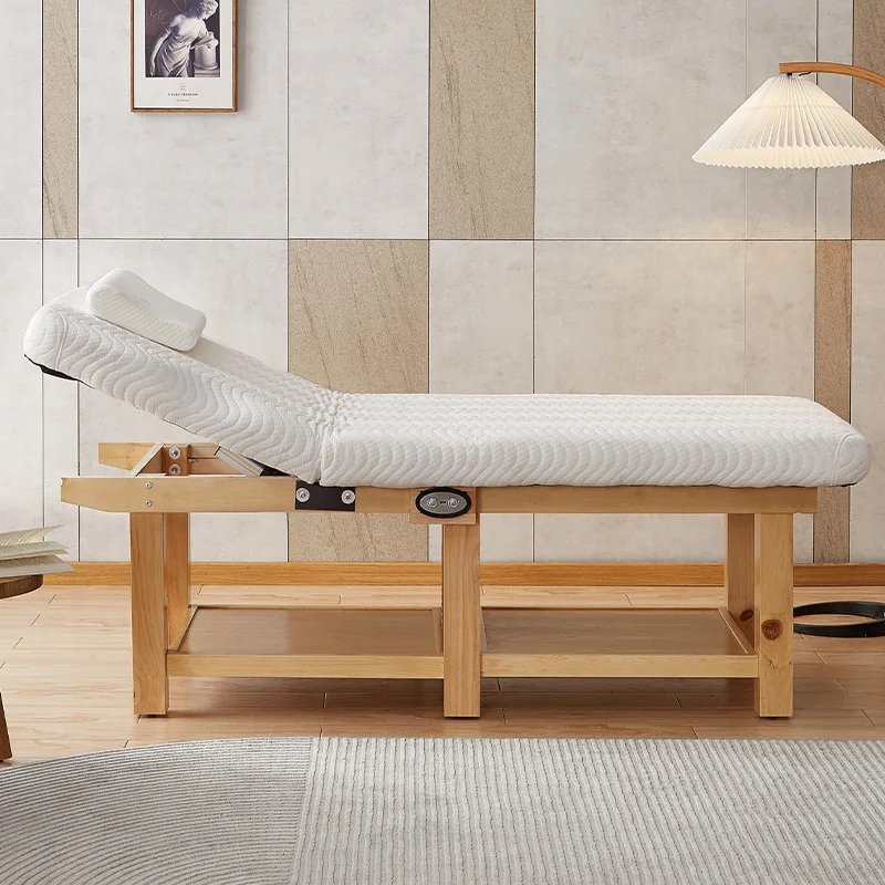 

Electric massage bed Solid wood beauty bed Beauty salon High-grade latex eyelash embroidery bed Massage physiotherapy with holes