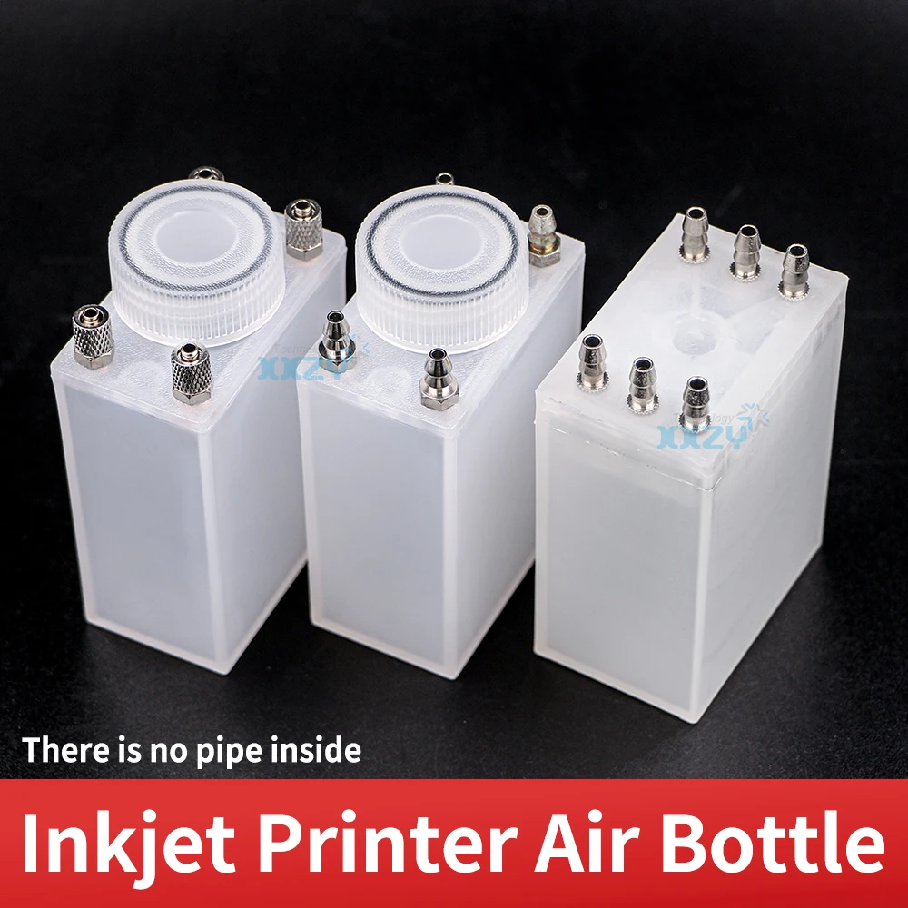 1PC Inkjet Printer Air Box for Allwin Konica Solvent Printer Negative Pressure Sub Tank With Float Sensor Air Cartridge Bottle