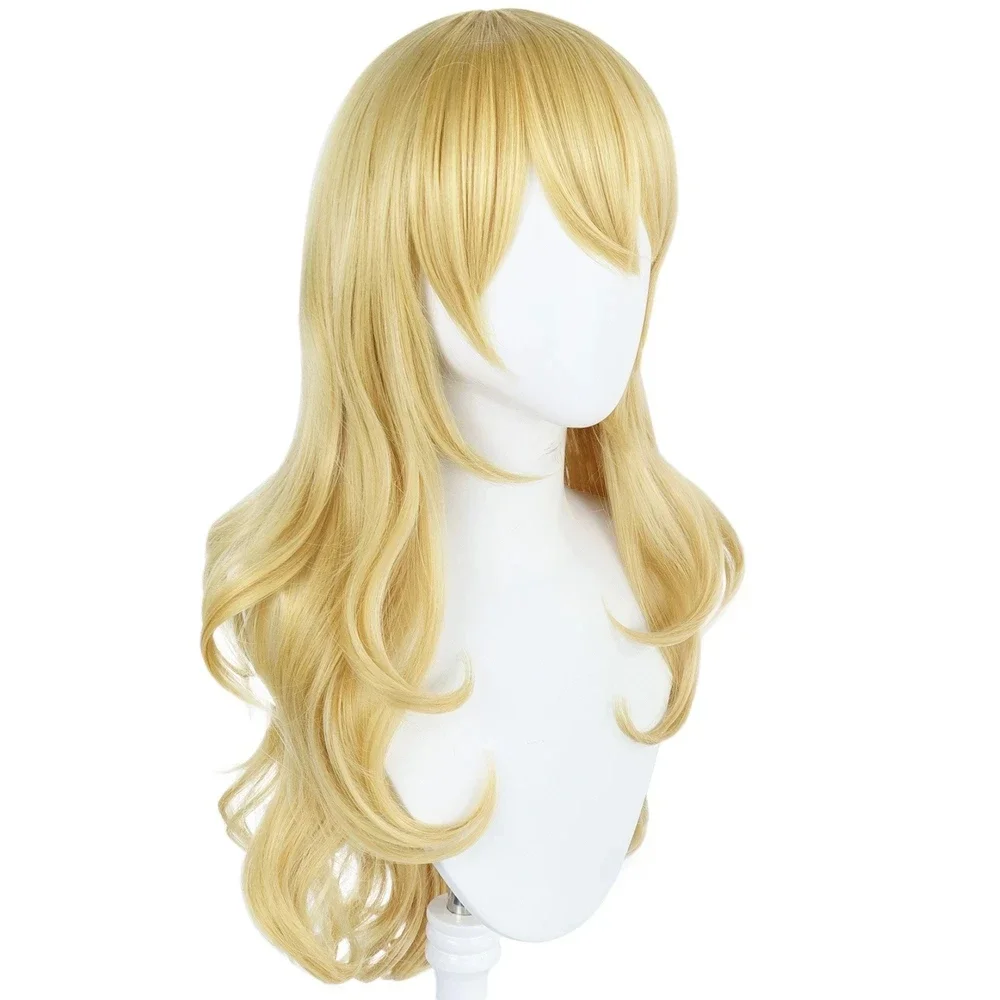 Peach Princess Cosplay Wig For Girl Halloween Cosplay Outfits Kids Carnival Wigs