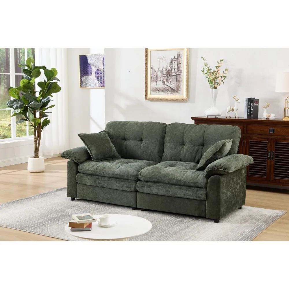 

84 Loveseat Sofa, Modern Couches for Living Room, Double-Layer Cushion Cloud Couch with Deep Seat, Super Comfy Chenille Sofas