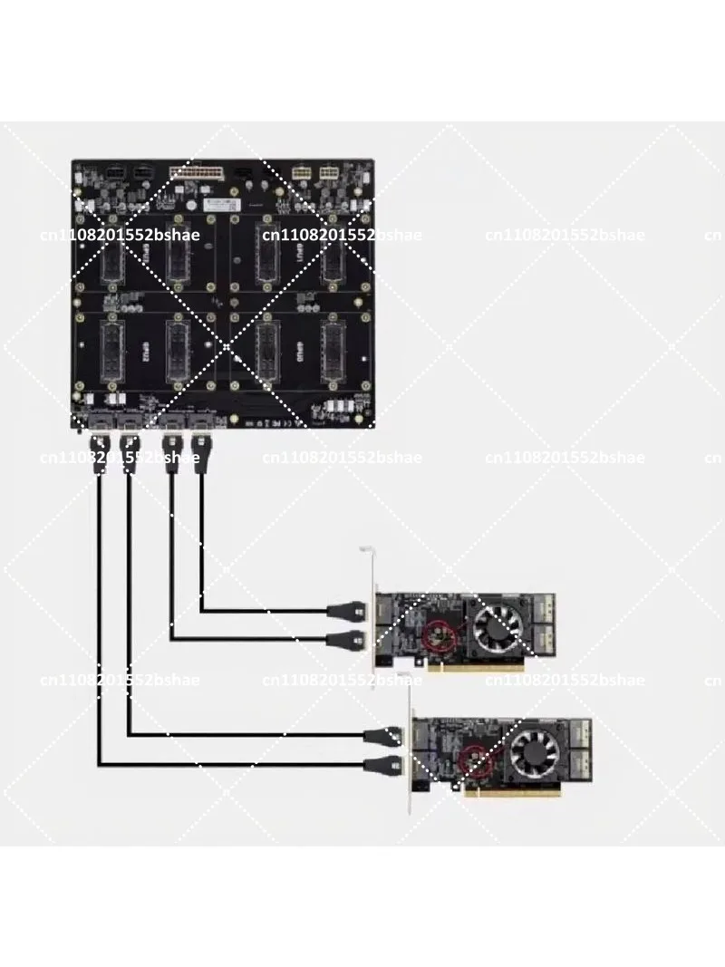 GPU Baseplate 300GB/s Full Speed Support 4-Way NVLINK 304x270mm for Computing