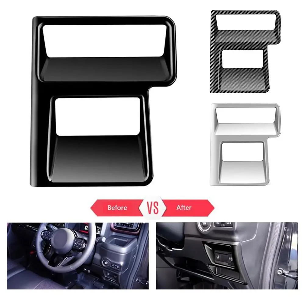 

For 2024 Suzuki Spacia Car Headlight Button Frame Decoration Cap Interior Sticker Auto Accessories Styling Car P9M4