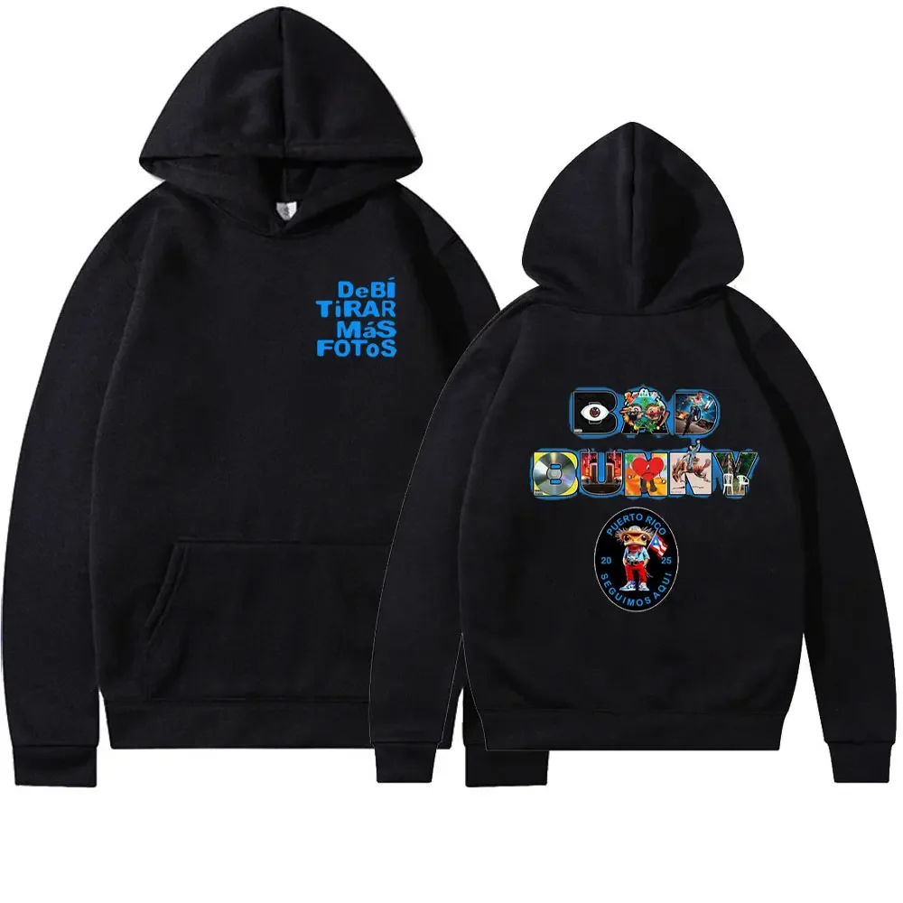 

DTMF Bad Bunny Album Hoodie Debi Tirar Mas Fotos New Hoody Adjustable Drawstring Stylish Sweater Oversized Pullover Hoodie Women