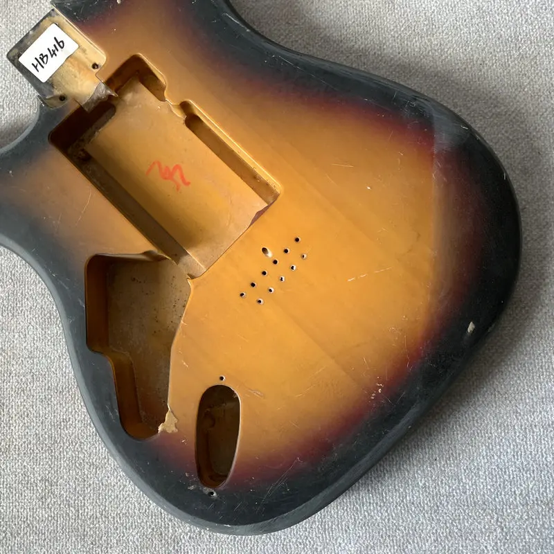 HB416 Left Hand Sunburst Color  ST Model Electric Guitar Body Free Style Pickups  DIY Replacement Stock Item