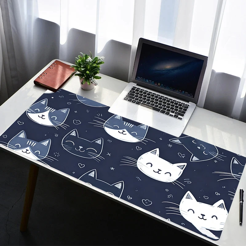 Mouse Pad Cute Anime Cat Gamers Large Computer Extended Game Mousepad Desk Mat Keyboard durable Rubber Durable Carpet