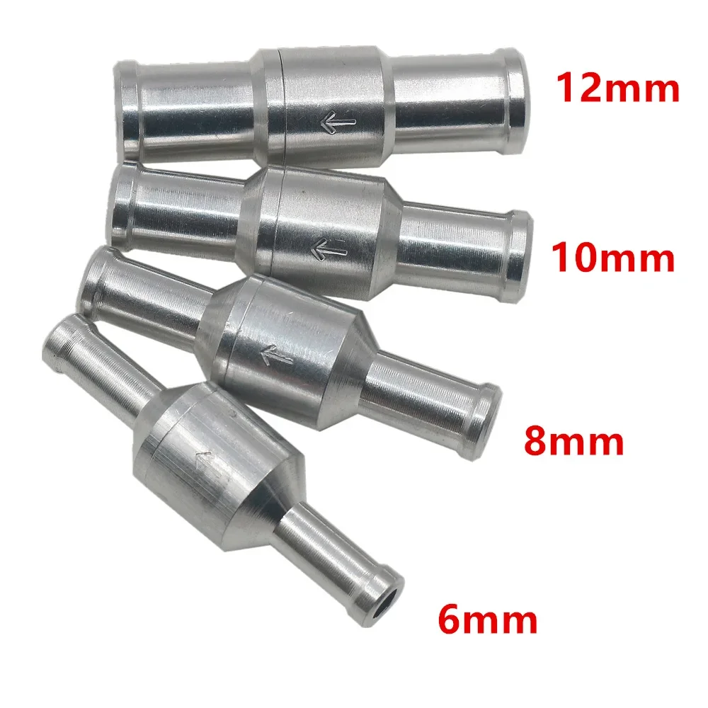 1PC 6/8/10/12MM Aluminium Check Valve Brake Servo Booster No Return Inline One Way Valve Non Return Valve Vacuum Hose