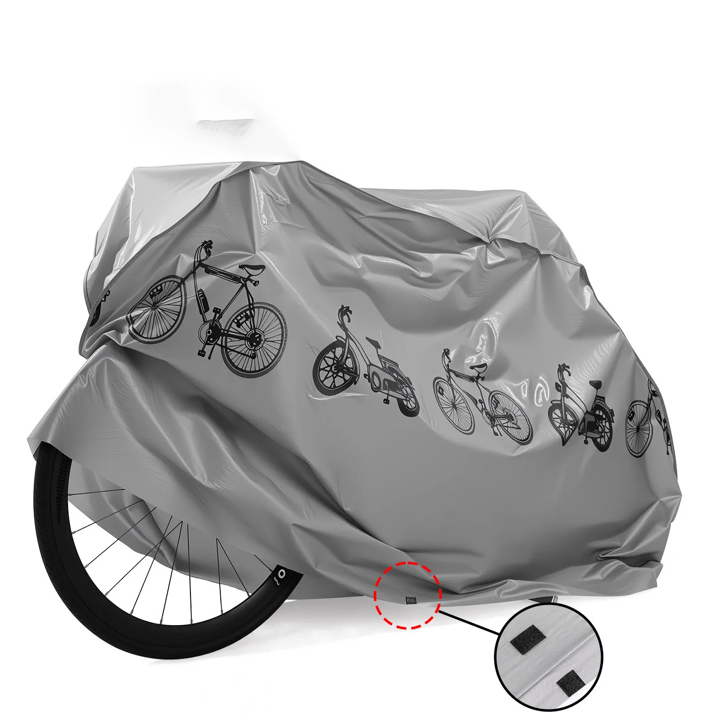 

Bicycle cover, with velcro, rainproof