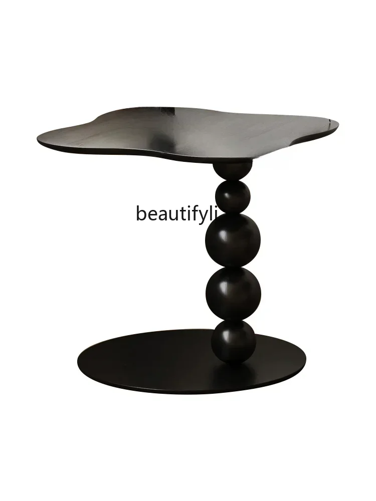 

yj9 Solid Wood Small Coffee Table French Irregular Personality Corner Table Simple Living Room Side Table/Furniture