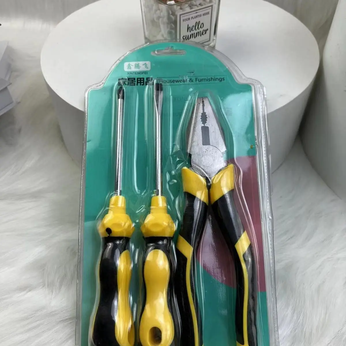 Combination screwdriver set, multi-purpose tool combination pliers, including slotting, cross, hexagonal special manual tools