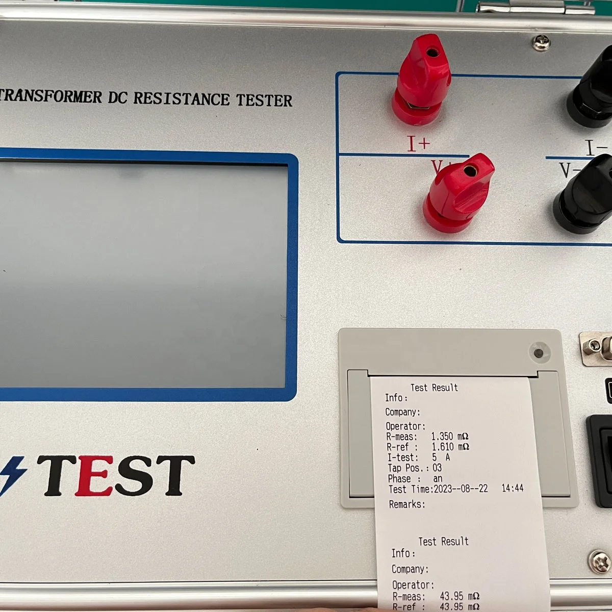 Single Phase Transformer Winding DC Resistance Tester 20A 40A 50A High Accuracy IP65 Protection IEC for