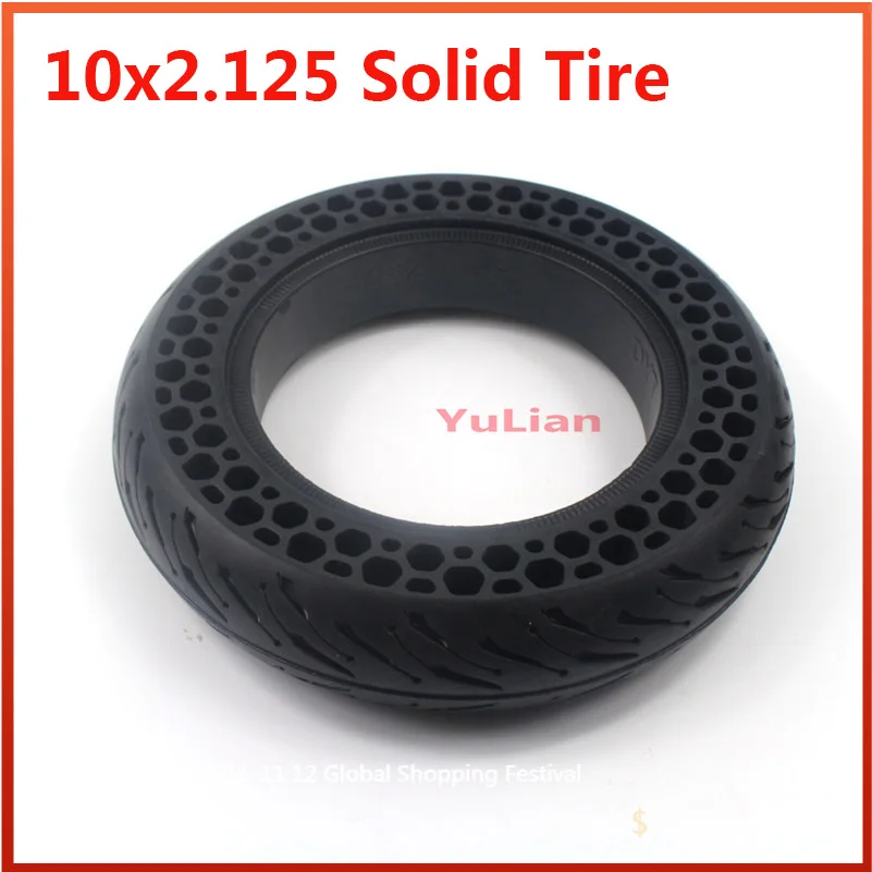 10 Inch 10x2.125 Solid Tyre 10*2.125F Honeycomb Puncture Proof Wheel Tire for Smart Electric Balancing Scooter