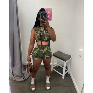 Conjunto Camuflaje Mujer AliExpress