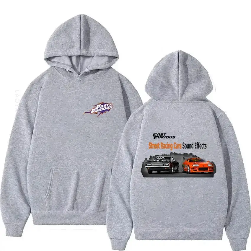 2024 Fast And Furious Theme New in Hoodies & Men Hoodie Men\'s Autumn Clothing Pullovers Y2k Essentials Hooded Sweatshirt