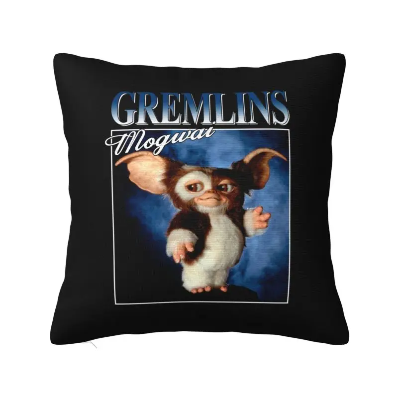 Custom Vintage Gizmo Gremlinse Luxury Throw Pillow Covers 80s Horror Retro Sci Fi Movie Monster Mogwai Sofa Cushion