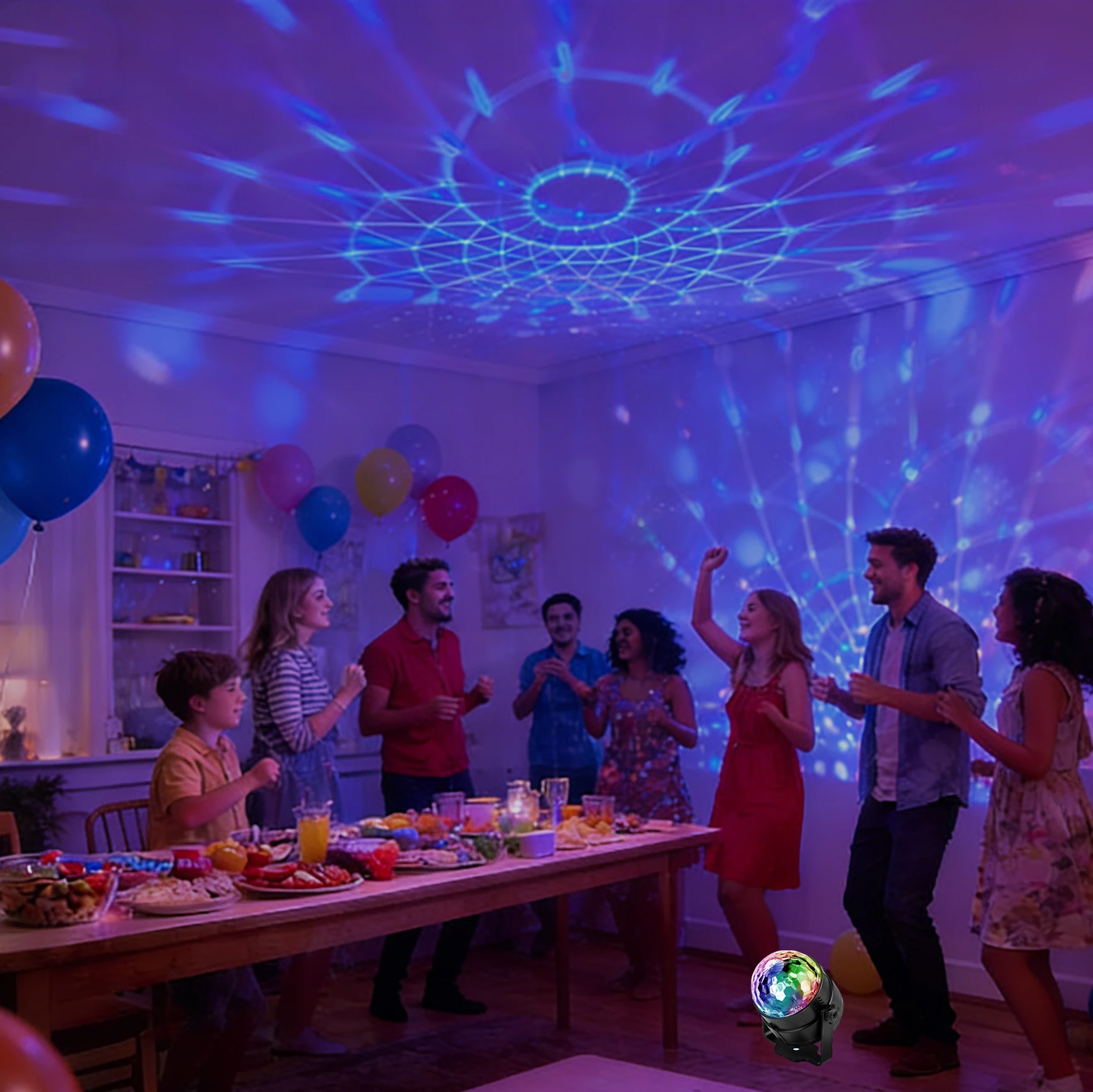 Luz de Festa LED Disco Ball co - Audio Music Dj avaliação e preço