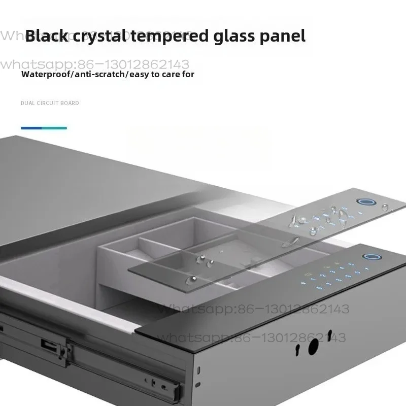 Household Small Anti-theft Drawer Safe Deposit Box Fingerprint Password Jewelry File Cabinet