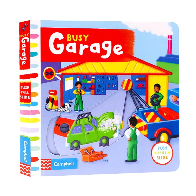 Busy, Busy Garage, Baby Children's books aged 1 2 3, English picture book, 9781447257547