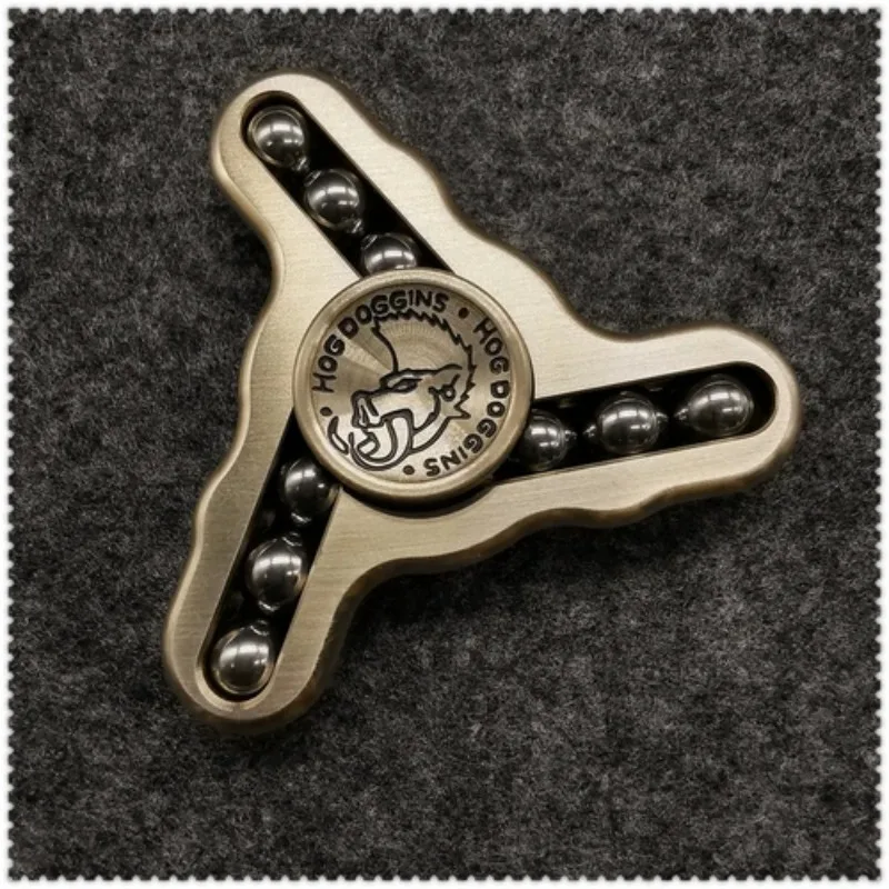 Fidget Spinner en alliage de titane Edc, artefact de décompression pour adultes, pour soulager les jouets inégalés, jeu de marée Portable créatif à trois feuilles