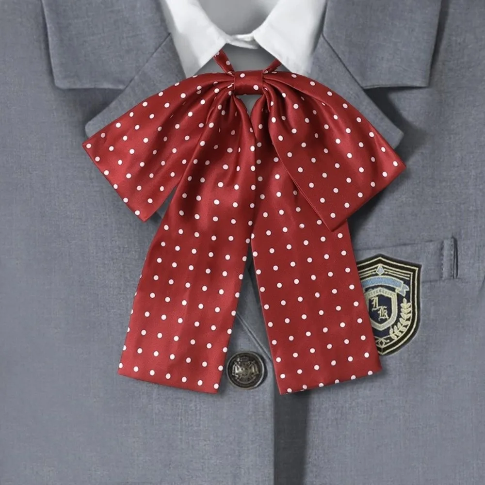 Polka Dot Pattern Bow Tie Necktie Colorful Design Women's Size Lolita Bow Tie Bowsknot Collar Style Adjustable Length